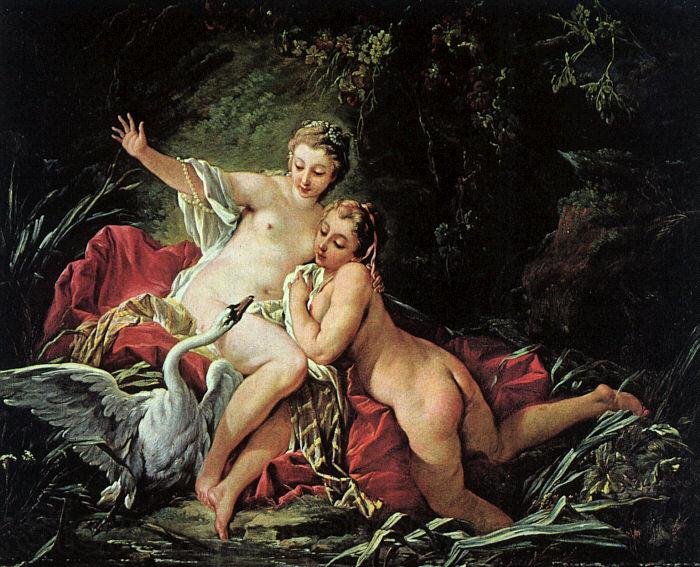 Francois Boucher Leda and the Swan